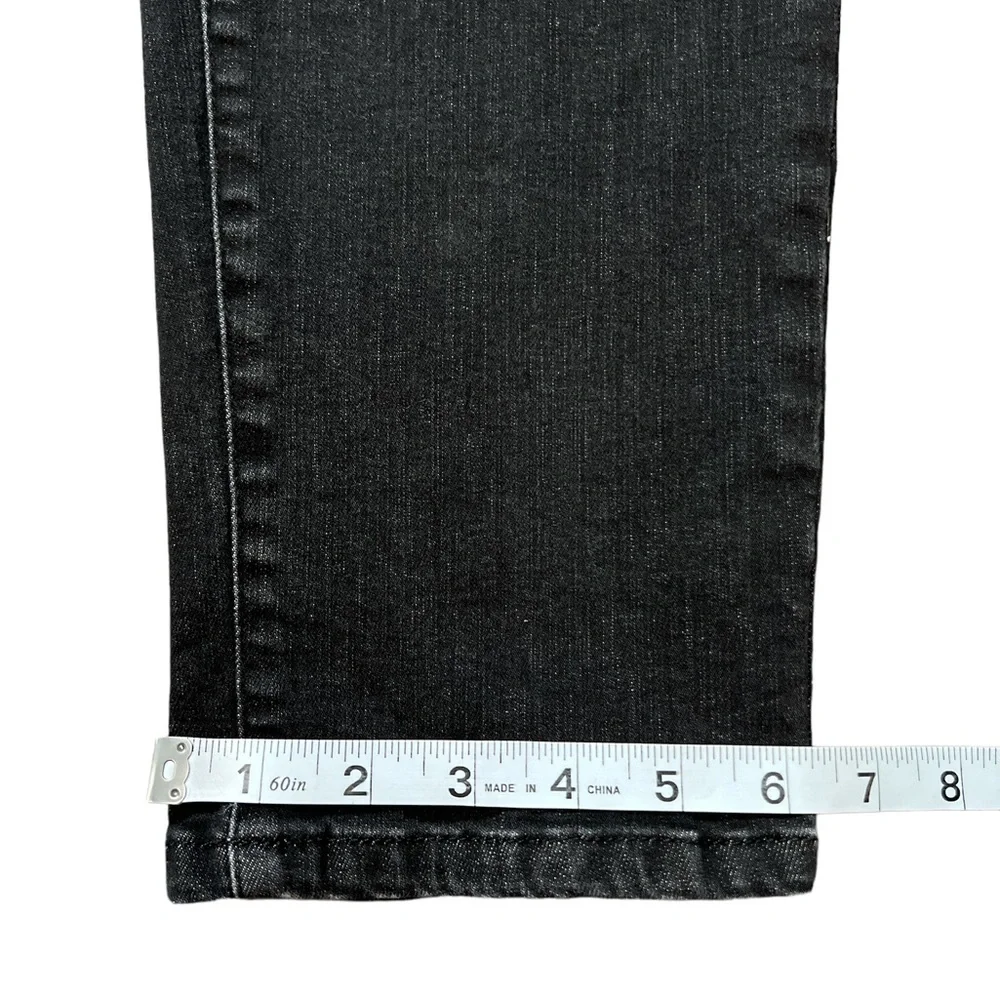 Talbots Simply Flattering 5 Pocket Boyfriend Jeans Black Size 8P - Picture 8 of 8